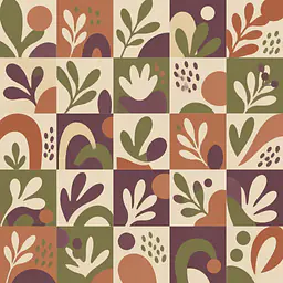 Clay Cut Garden Decorative Film for KALLAX