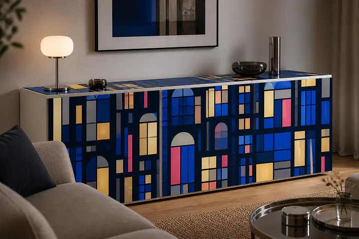 Night Windows – Design Film for BESTA Sideboard Set