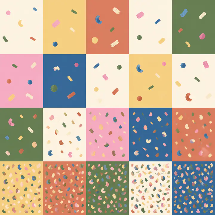 Brush Confetti Grid Motivfolie für KALLAX