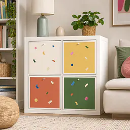 Brush Confetti Grid Motivfolie für KALLAX