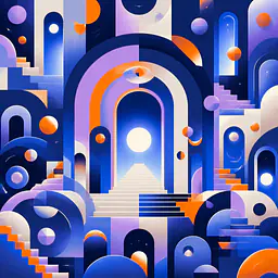 Luminous Portal Mosaic — Motivfolie für KALLAX