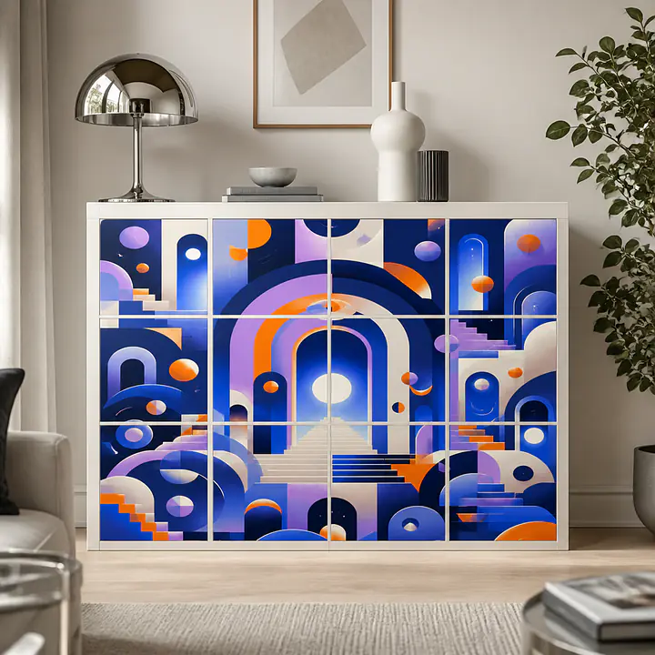 Luminous Portal Mosaic — Motivfolie für KALLAX secondary image