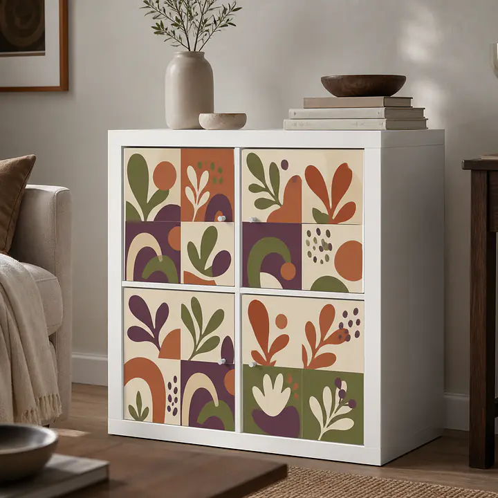 Clay Cut Garden Decorative Film for KALLAX