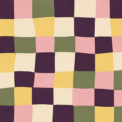 Hand-drawn Check Tiles Motivfolie für KALLAX primary image