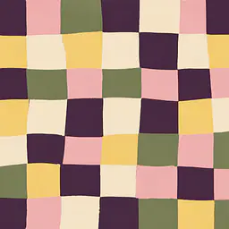 Hand-drawn Check Tiles Motivfolie für KALLAX