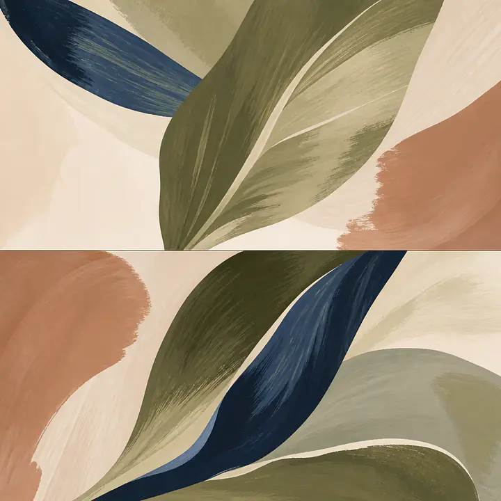 Twin Leaves – Motivfolie für KALLAX Schubladen