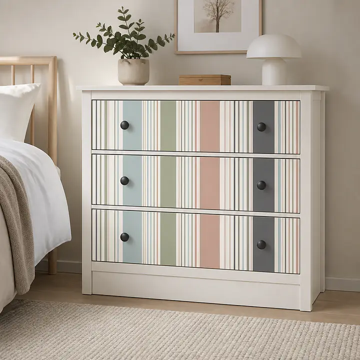 Painted Pinstripe Motivfolie für HEMNES