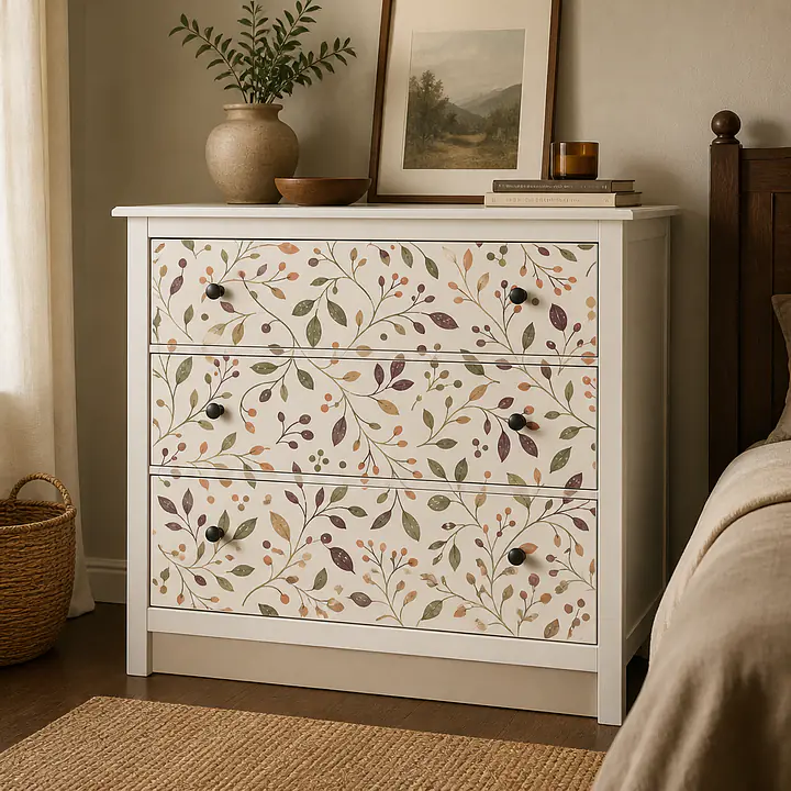 Clay Vine Scatter Motivfolie für HEMNES Schubladenfronten secondary image