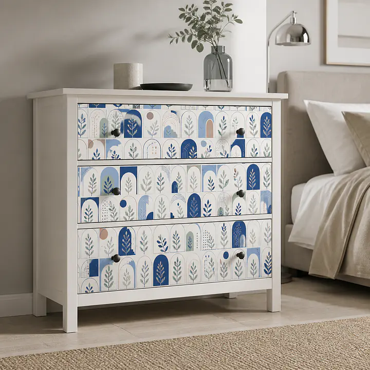 Blue Arch Sprigs Motivfolie für HEMNES secondary image