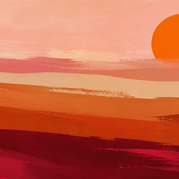 Sunset Fields Motivfolie für HEMNES primary image