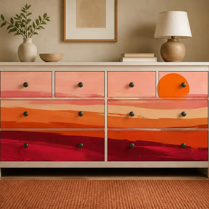 Sunset Fields Motivfolie für HEMNES secondary image