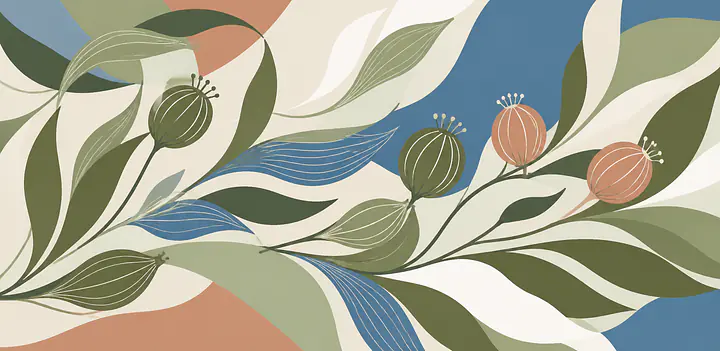 Botanical Ribbon Motivfolie für HEMNES