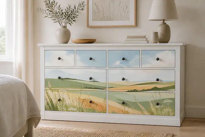 Meadow Horizon Decorative Film for HEMNES