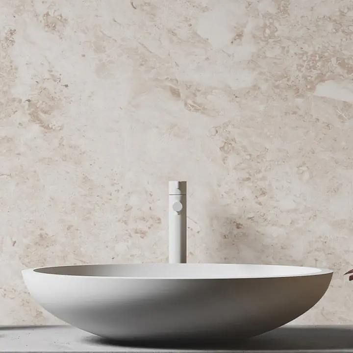 Furniture Film Cream White Marble Texture