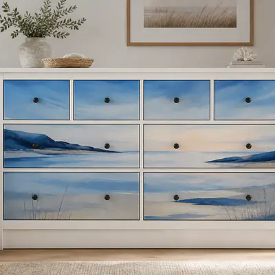 Blue Hour Coast Motivfolie für HEMNES secondary image