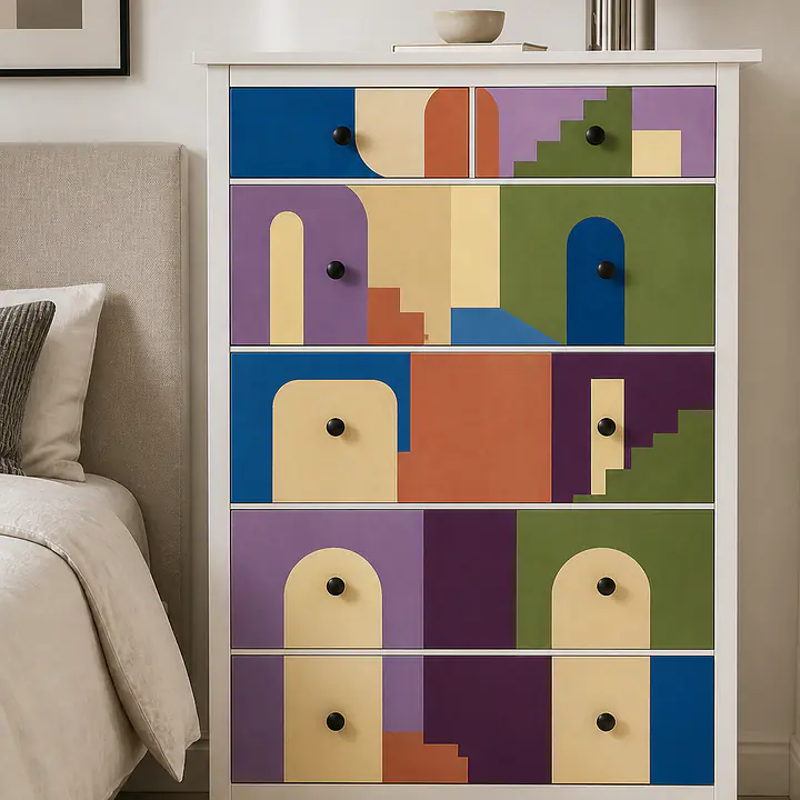 Stacked Color Rooms – HEMNES Motivfolie secondary image