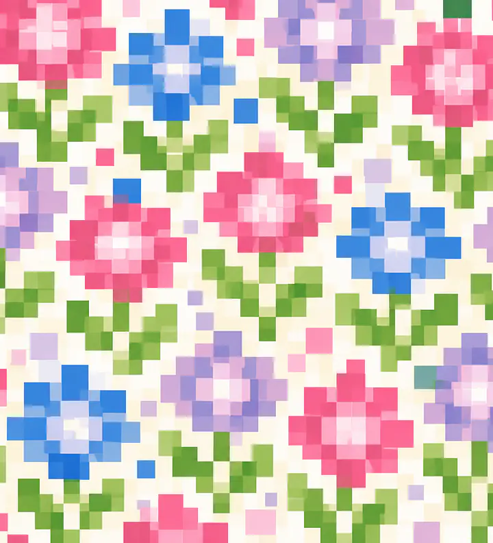 Soft Pixel Bloom for MALM — Decorative Film for Drawer Fronts