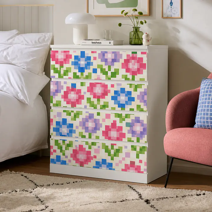 Soft Pixel Bloom für MALM — Motivfolie für Schubladenfronten secondary image