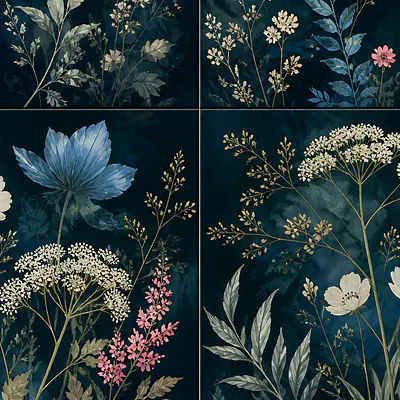 Night Garden Motivfolie für HEMNES 8 primary image