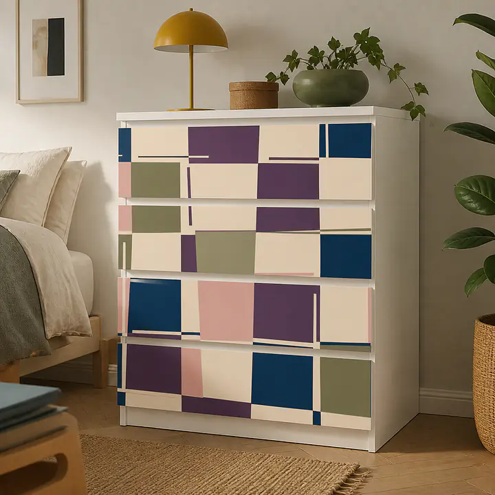 Broken Check Calm – MALM Motivfolie secondary image