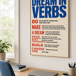 DREAM IN VERBS – Manifesto for a Life Lived