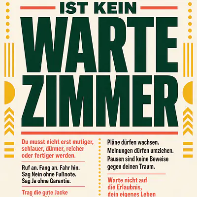 DEIN LEBEN IST KEIN WARTEZIMMER primary image
