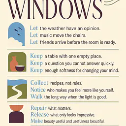 OPEN THE WINDOWS – Rules for a Vibrant Home