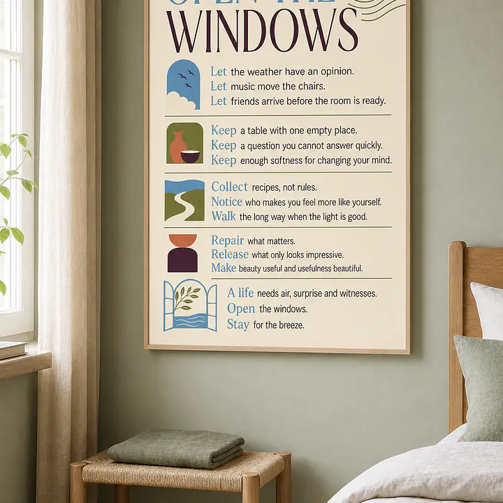 OPEN THE WINDOWS – Regeln für ein lebendiges Zuhause secondary image