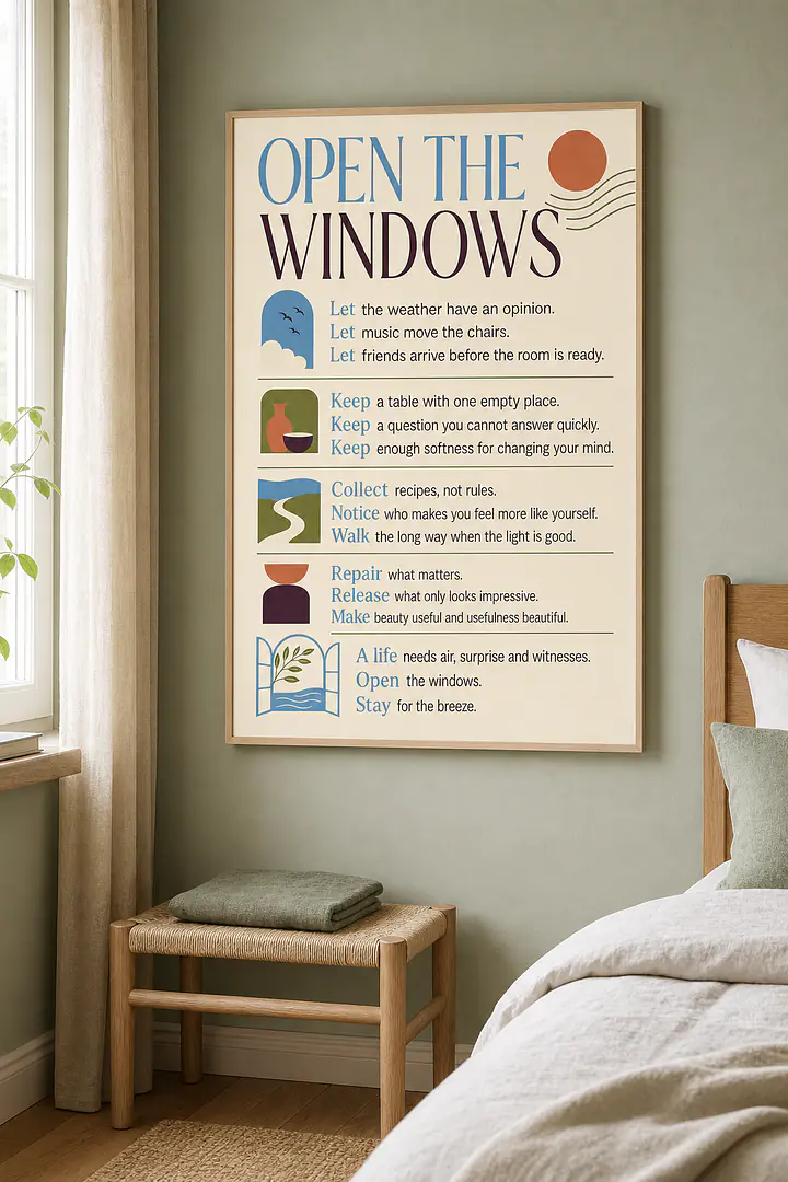 OPEN THE WINDOWS – Rules for a Vibrant Home