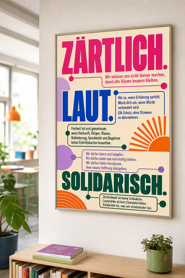 TENDER. LOUD. SOLIDARITY. – Manifesto for Collective Freedom