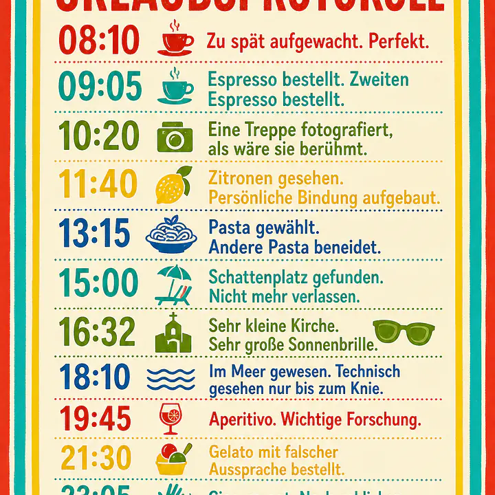 ITALIENISCHES URLAUBSPROTOKOLL primary image