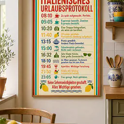 ITALIENISCHES URLAUBSPROTOKOLL