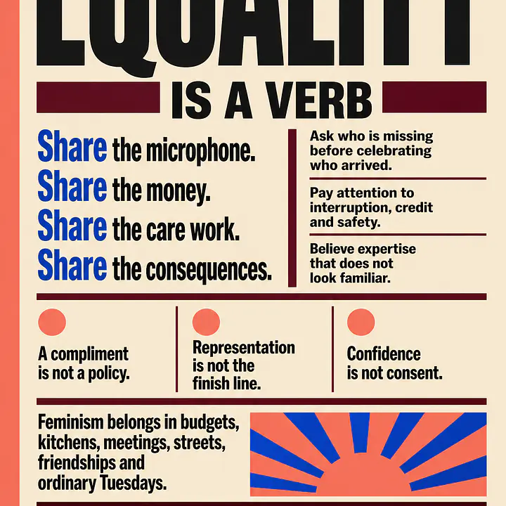 EQUALITY IS A VERB primary image
