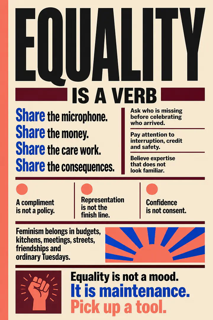 EQUALITY IS A VERB