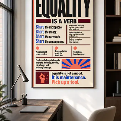 EQUALITY IS A VERB secondary image