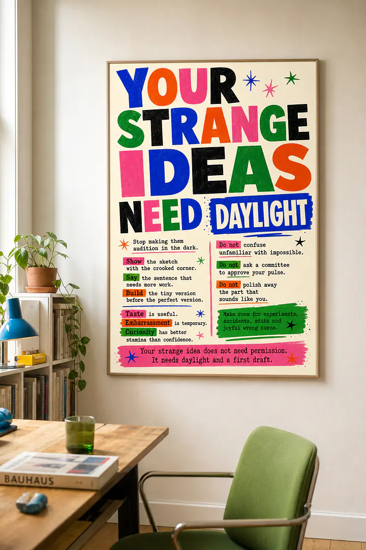 YOUR STRANGE IDEAS NEED DAYLIGHT – Creative Manifesto