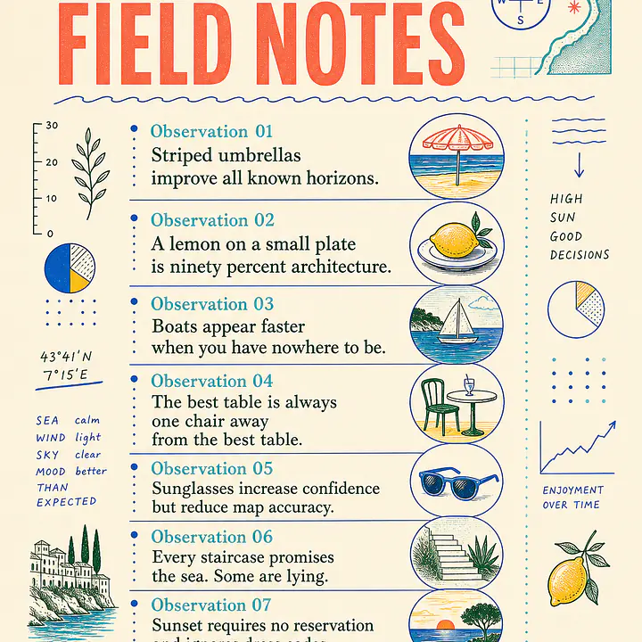 RIVIERA FIELD NOTES – Beobachtungen ohne wissenschaftlichen Wert primary image