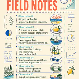 RIVIERA FIELD NOTES – Beobachtungen ohne wissenschaftlichen Wert