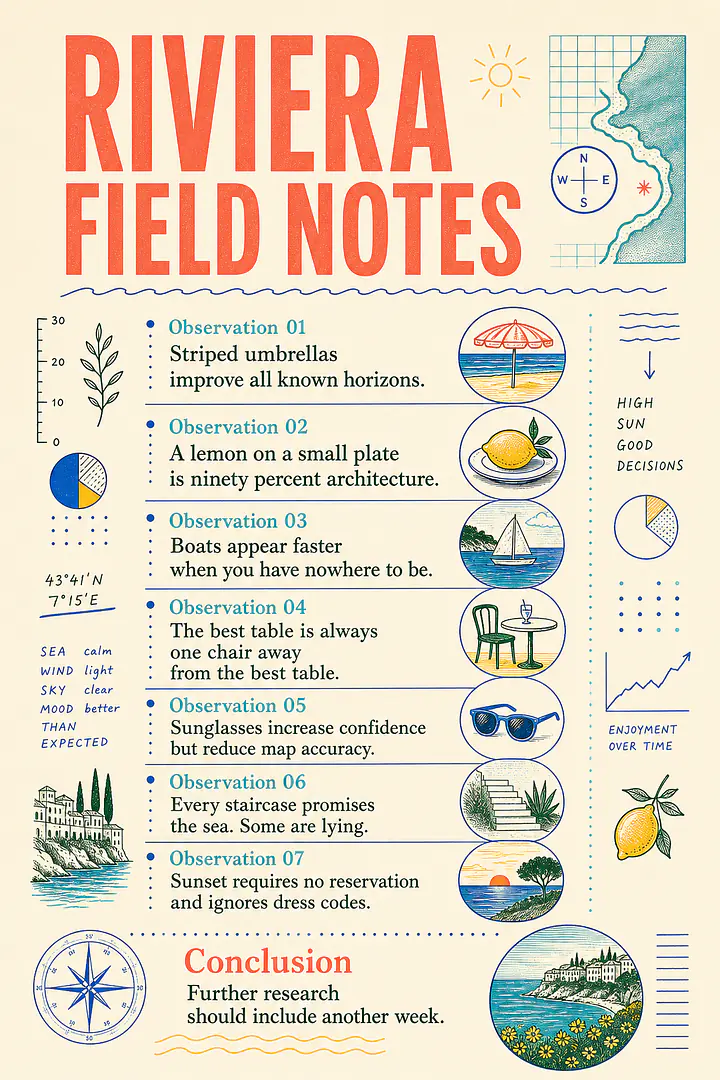 RIVIERA FIELD NOTES – Beobachtungen ohne wissenschaftlichen Wert