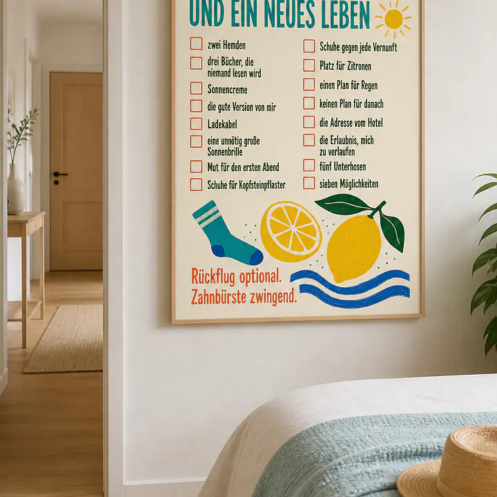 PACKLISTE FÜR FÜNF TAGE UND EIN NEUES LEBEN secondary image