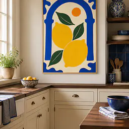 Amalfi Lemon Arch – Mediterranes Zitrusposter
