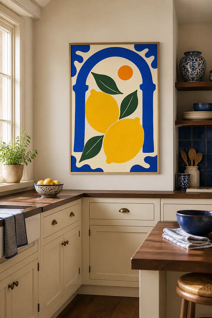 Amalfi Lemon Arch – Mediterranes Zitrusposter