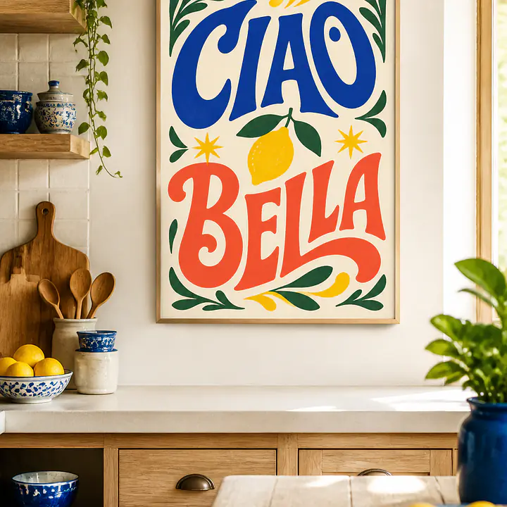 CIAO BELLA – Mediterranes Retro-Lettering secondary image
