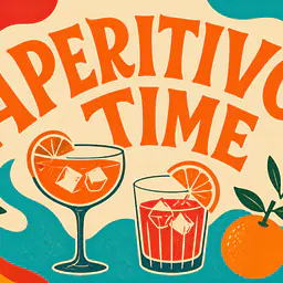 APERITIVO TIME – Mediterranean Retro Wall Art