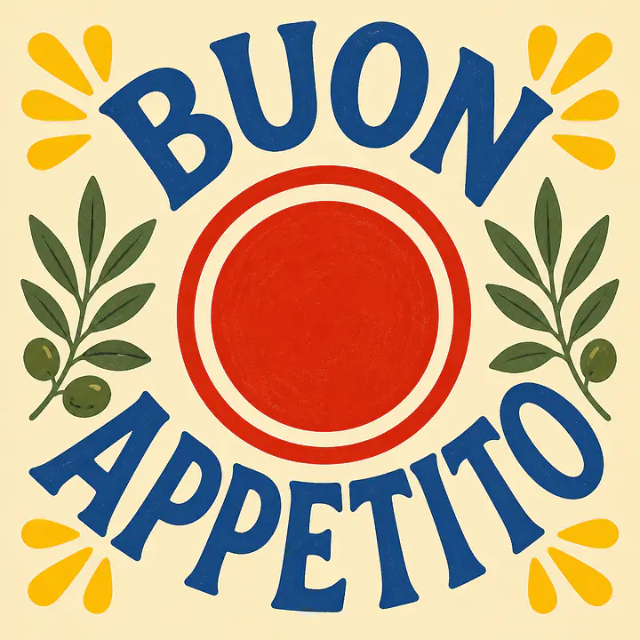 BUON APPETITO – Mediterranean Retro Wall Art primary image