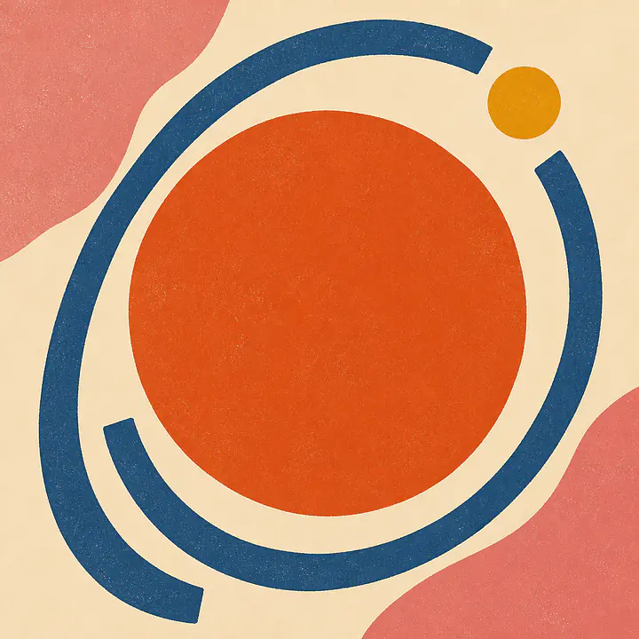 Terracotta Orbit – Mediterranean Retro Wall Art