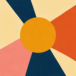 Sun Dial Blocks – Mediterranean Retro Wall Art