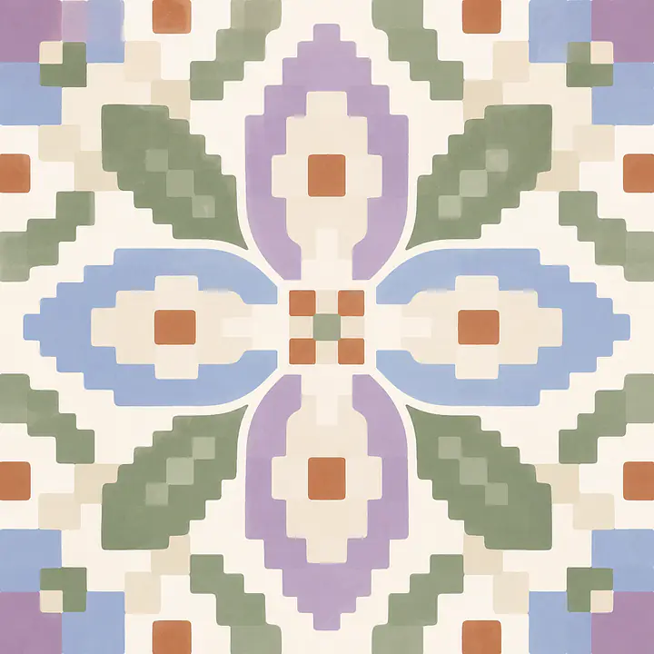 Meadow Pixel Bloom Tile Films