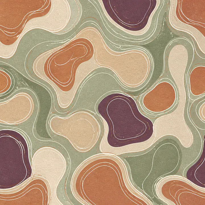 Clay Tidal Cells Fliesenfolien
