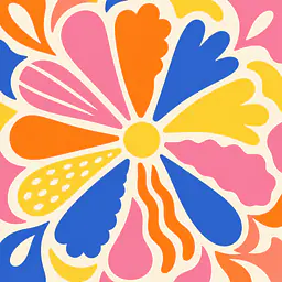 Pop Petal Wheel Tile Stickers